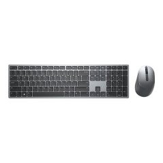 Kit tastiera + mouse Dell Premier multi-dispositivo KM7321W wireless grigio titanio