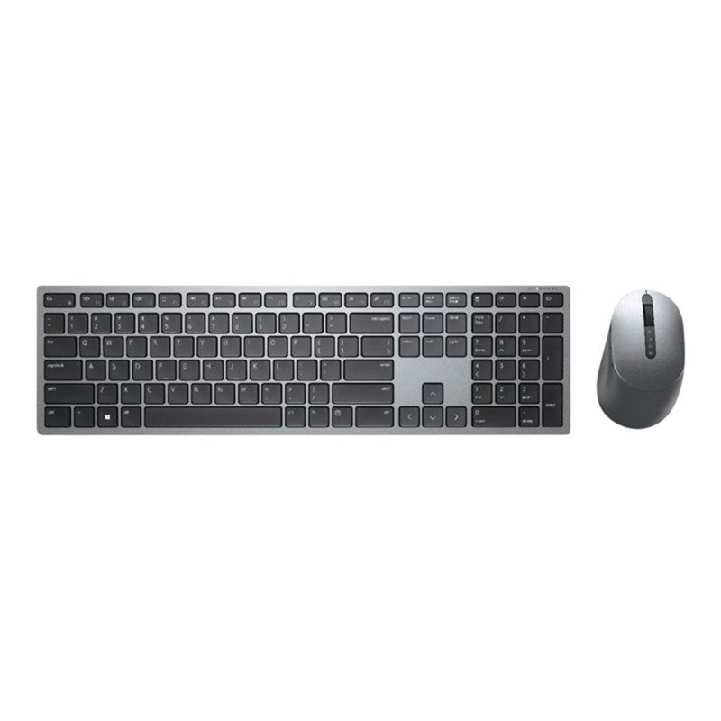 Kit tastiera + mouse Dell Premier multi-dispositivo KM7321W wireless grigio titanio