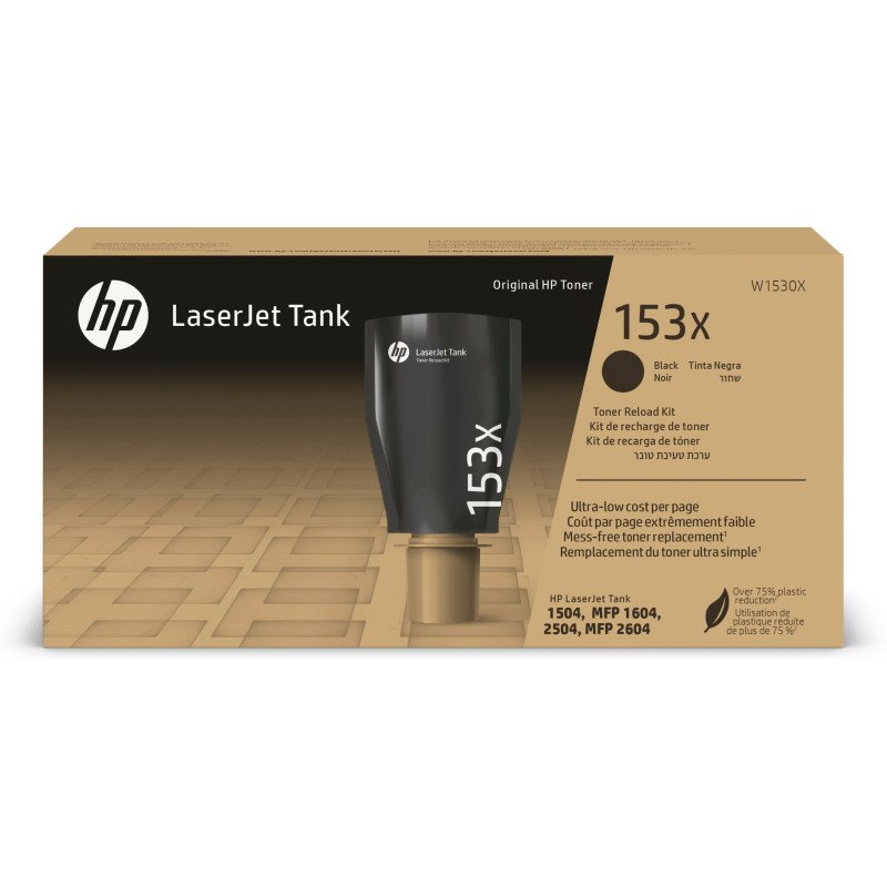 HP Kit ricarica toner nero originale LaserJet Tank 153X HP Kit ricarica toner nero originale LaserJet Tank 153X