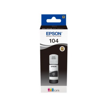 Cartucho ecotank epson 104 negro ink 65ml botella
