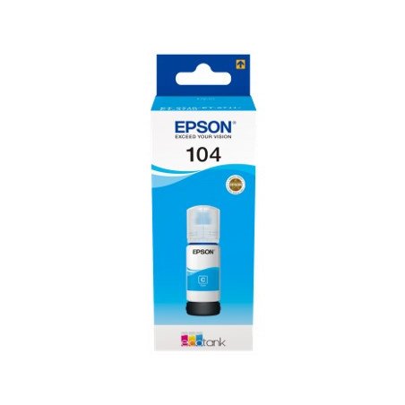 Cartucho ecotank epson 104 cian ink 65ml botella