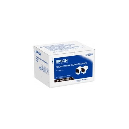 Doble toner epson c13s050751 negro 7.3 x2
