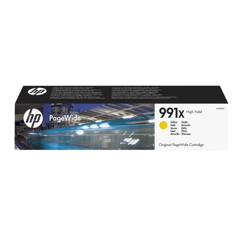 HP Cartuccia originale gialla ad alta capacità 991X PageWide HP Cartuccia originale gialla ad alta capacità 991X PageWide