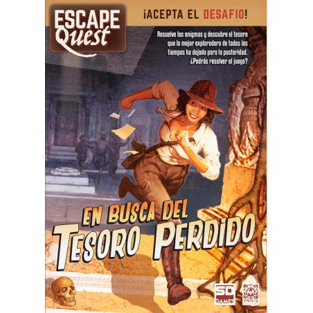 Juego de mesa escape quest 1: en busca del tesoro perdido formato libro pegi 12