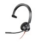 Auriculares poly monoaurales blackwire 3310 con certificacin microsoft teams usb - c + adaptador usb - c - a