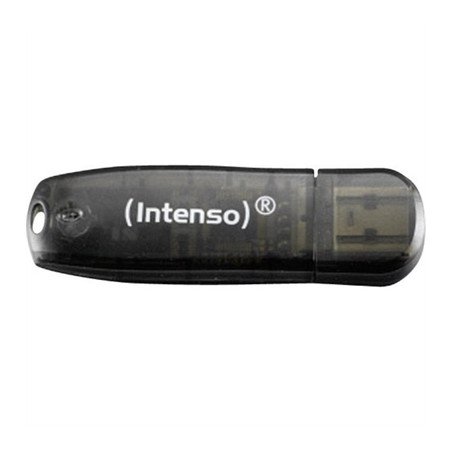 Memoria usb 2.0 intenso rainbow 16gb negro