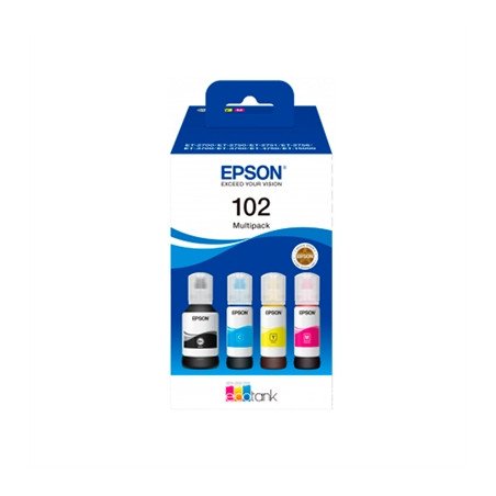 Multipack botellas tinta epson ecotank 102 negro cian magenta amarillo