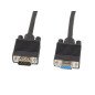 Cable lanberg vga macho hembra ferrita negro 3 m