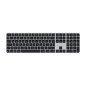 Teclado apple magic keyboard inalambrico touch id + numerico teclas negras
