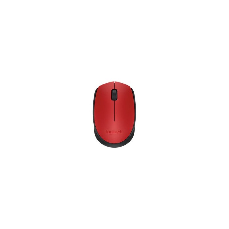 Mouse raton logitech m171 optico wireless inalambrico rojo