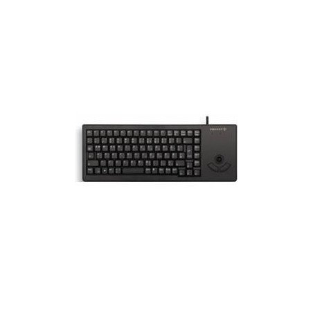 Teclado cherry xs trackball raton integrado compacto usb negro