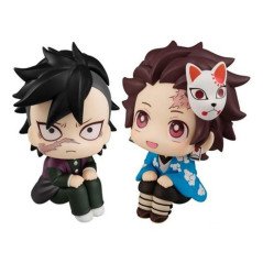 Confezione 2 figure Megahouse Look Up Genya & Tanjiro Kamado prova finale set regalo
