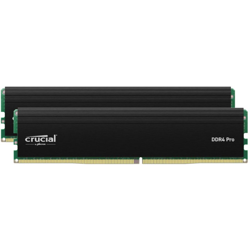 Memoria ram ddr4 64gb 2x32gb crucial pro -  dimm - 3200 mhz - pc4 25600 - cl22