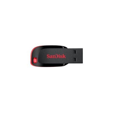 Memoria usb 2.0 sandisk 64gb cruzer blade rojo