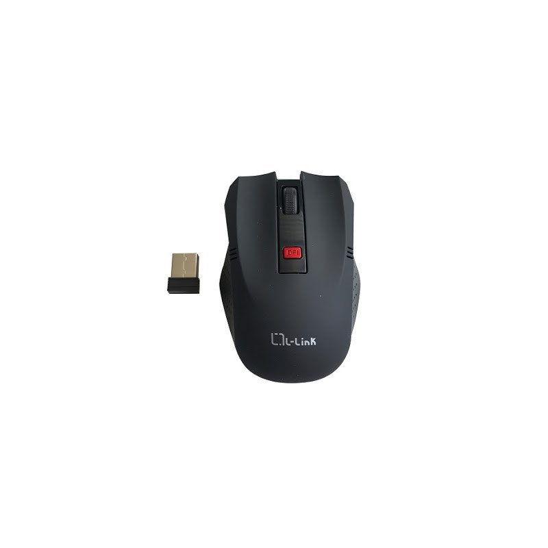 Raton optico inalambrico l - link negro