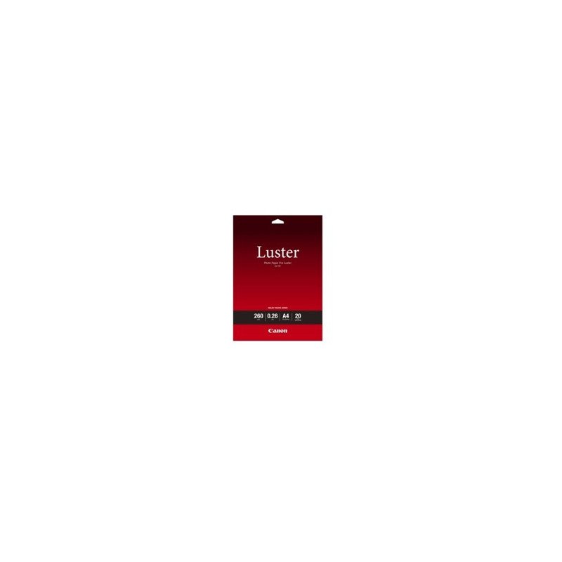 Papel fotografico canon lu - 101 a3 -  297x420mm -  260g -  brillo -  20 hojas