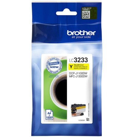 Cartucho tinta brother lc3233y amarillo 1500 pginas