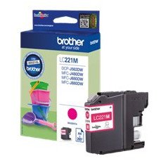Cartucho tinta brother lc221m magenta 260 paginas dcpj562dw -  mfcj480dw -  mfcj680dw