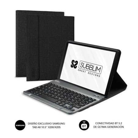 Funda + teclado subblim para samsung gt a8 10.5 pulgadas pulgadas x200 - 205