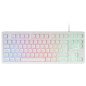 Teclador mars gaming mk023 tkl frgb usb 2.0 blanco