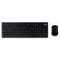 Kit teclado + mouse raton nilox wireless inalambrico negro