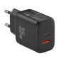 Cargador de pared leotec lecsph35w2k 35w usb tipo a - usb tipo c