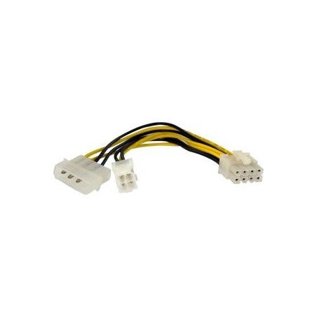 Cable alimentacion placa - micro 4 pin hembra y molex a 8 pin macho