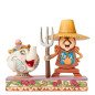 Figura enesco disney din don y la seora potts (cogsworth and mrs potts)