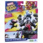 Set de juego hasbro marvel stunt squad villain knockdown spider - man y miles morales vs venom