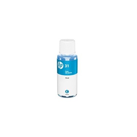 Botella tinta hp 31 cian 70ml 8000 paginas