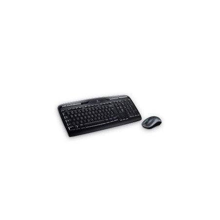 Teclado + mouse logitech mk330 wireless inalambrico usb 2.0 negro 2.4ghz
