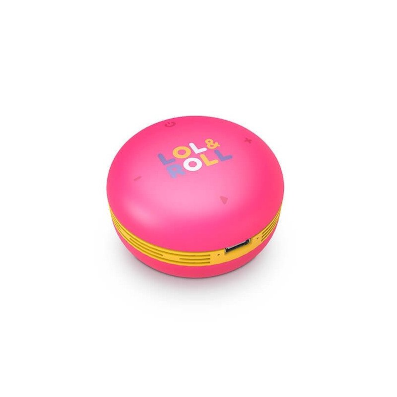 Altavoz energy sistem lol&roll pop kids rosa 5w - tws - bluetooth 5.0 - usb - c