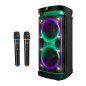 Altavoz rumbleboss xl phoenix 160w rms batera 7000 mah funcin karaoke 2 microfonos inalambricos incluidos