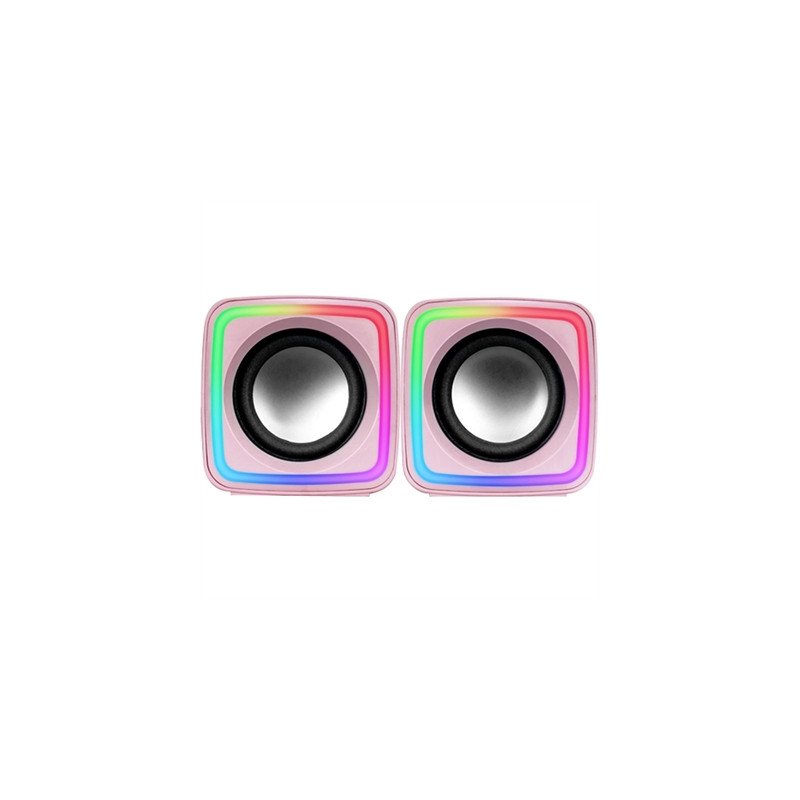 Altavoces mars gaming mscubep premium 8w rosa