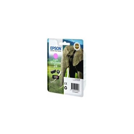 Cartucho tinta epson t242640 magenta claro para epson xp - 750 c13t24264010 -  elefante
