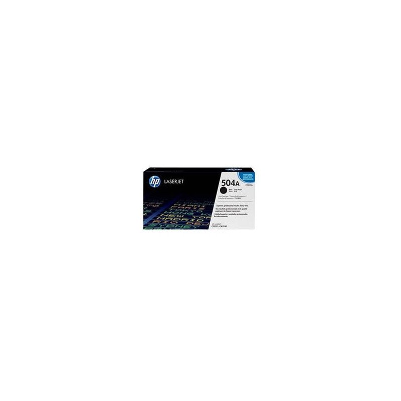 Toner hp 504a ce250a negro 5000 paginas cm3530 -  cp3525