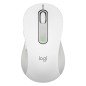 Mouse raton logitech m650 for business grande wireless inalambrico blanco crudo