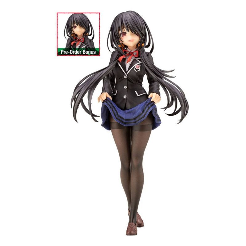 Figura kotobukiya date a live kurumi tokisaki uniforme scolastico edizione bonus 23 cm