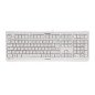 Teclado cherry kc 1000 silencioso usb ultra slim blanco
