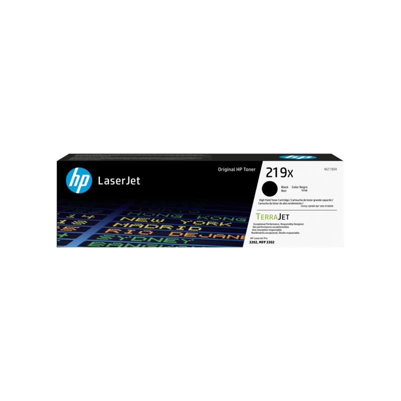Toner hp 219x high yield black original laserjet cartridge