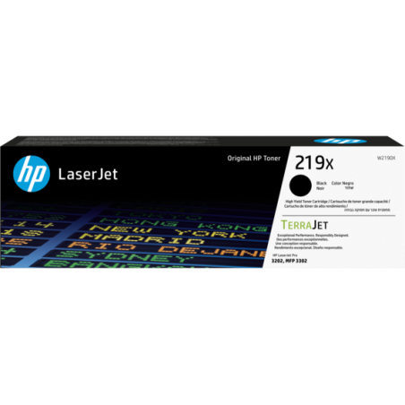 Toner hp 219x high yield black original laserjet cartridge
