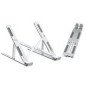 Soporte de mesa plegable de viaje ewent ew1266 para ordenador portatil 10 - 15.6 pulgadas aleacion de aluminio