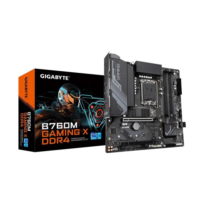 Placa base gigabyte b760m gaming x 1700 m - atx -  4x ddr4 -  4x sata 6gb - s -  3x usb 3.2 -  5x usb 2.0