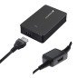 Adaptador cargador de corriente universal automatico  phoenix 40w  (incluye 5 conectores)  para portatiles y netbooks con puerto