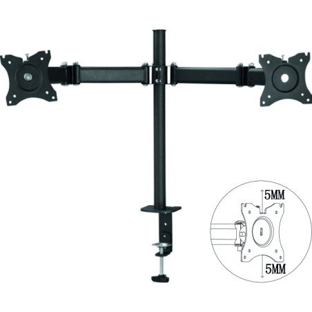 Soporte doble monitor 100 x 100 hasta 27 pulgadas