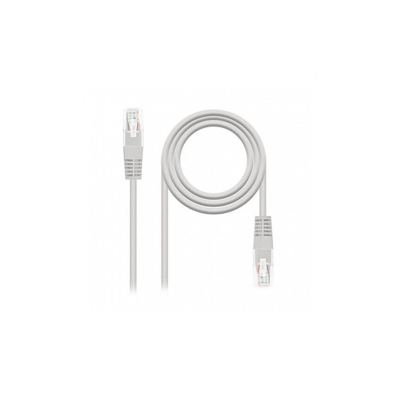 Cable red nanocable latiguillo rj45 utp cat6 10m gris