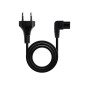 Cable alimentacion tipo philip nanocable 1.8m negro 1.8m - cee7 - 16 - m - c7 - acodado