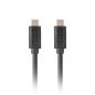 Cable usb tipo c lanberg 1m - macho - macho - negro