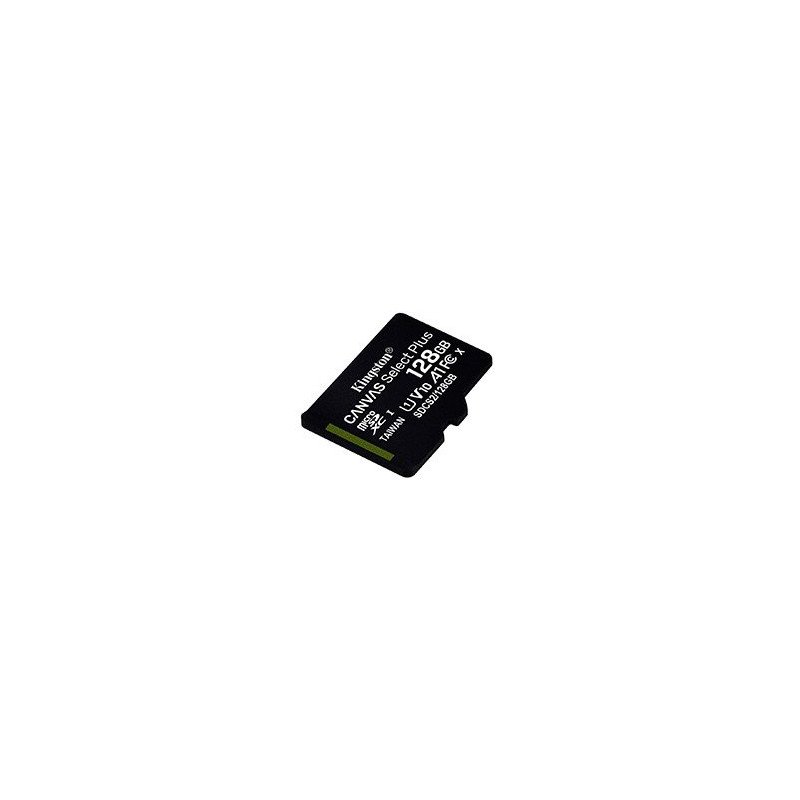 Tarjeta memoria micro sdxc 128gb kingston canvas select plus cl10 - r: 100mb - s
