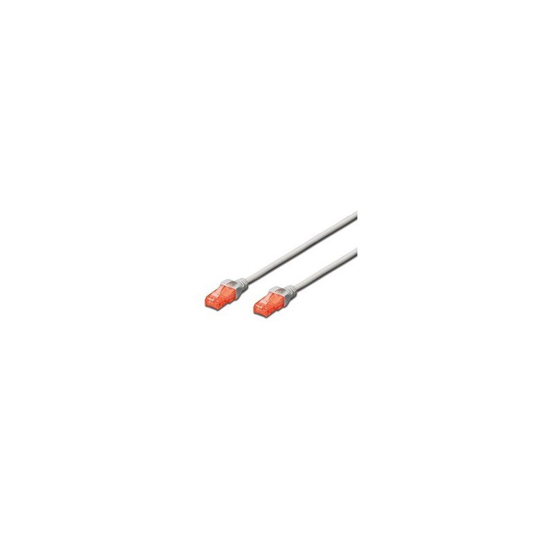 Cable red ewent latiguillo rj45 utp cat6 10m gris